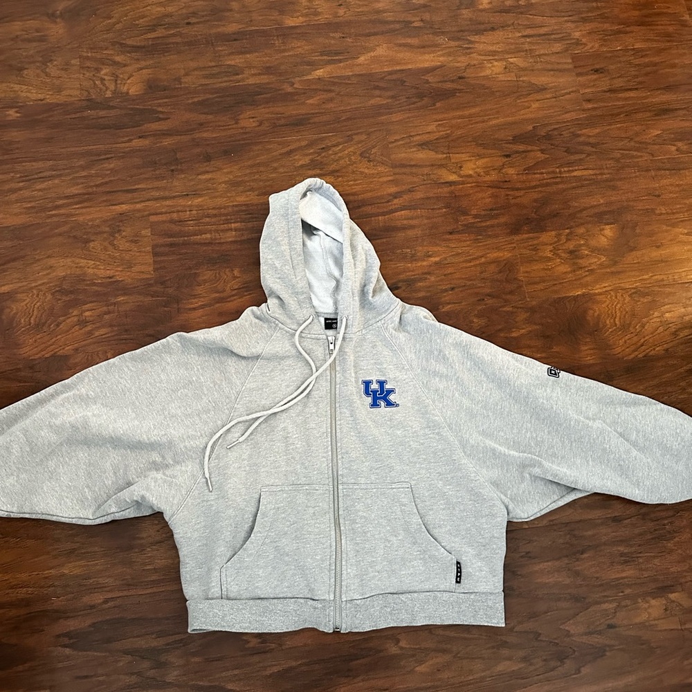Gray Zip-Up Hoodie